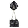BDSMaster Menottes avec Ventouse Strongcup Noires